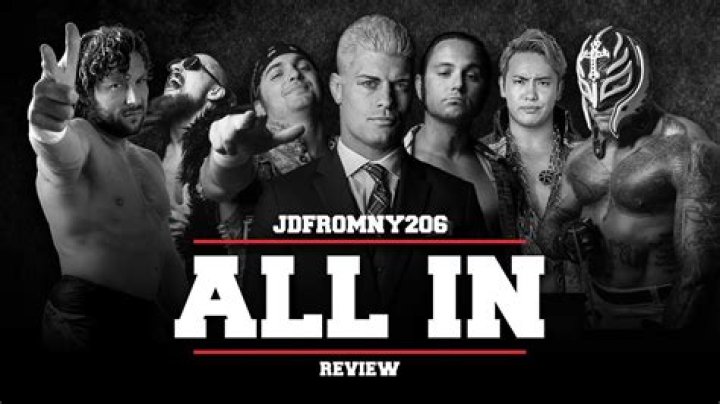 	Moore’s All In live review: Kenny Omega vs. Pentagon Jr., Nick Aldis vs. Cody for the NWA Championship, Young Bucks and Kota Ibushi vs. Rey Mysterio, Fenix, Bandido, Kazuchika Okada vs. Marty Scurll, Christopher Daniels vs. Stephen Amell	