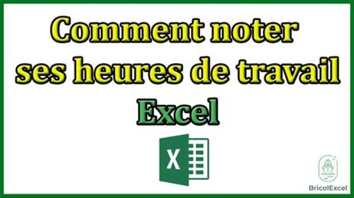 Noter ses heures de travail Excel : la trame idéale !